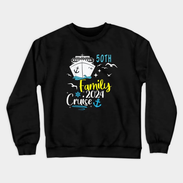 family cruise trip 2024 Crewneck Sweatshirt by lunacreat